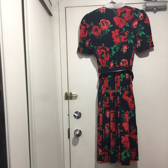 VINTAGE ERIC RYAN FLORAL PRINT DRESSES SIZE 10 - Picture 3 of 6